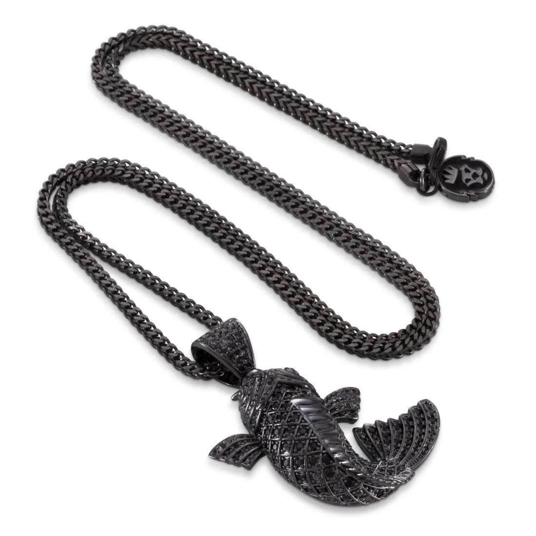 Black Gold Utsurimono Koi Fish Necklace - Image 3