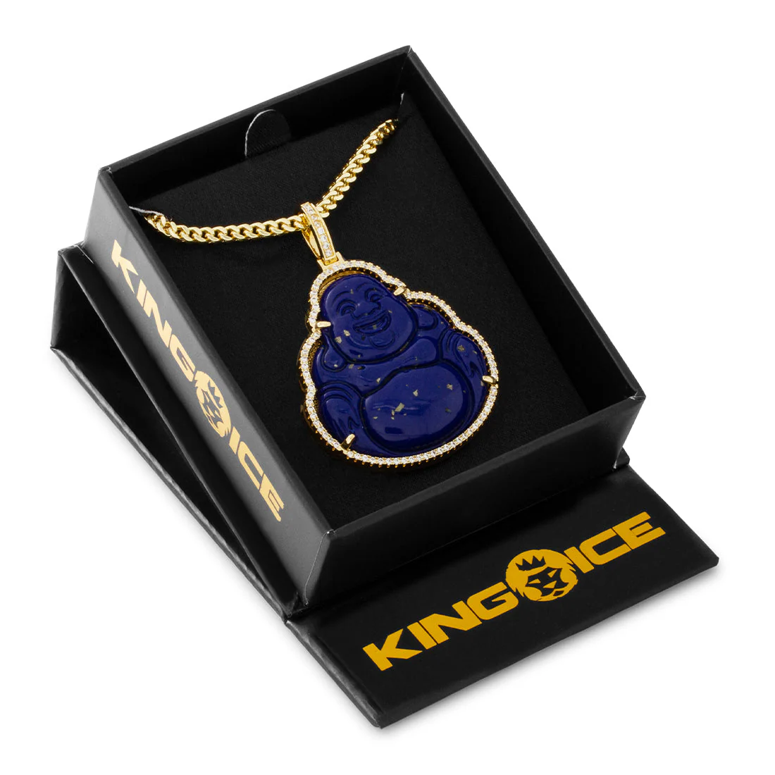 Blue Lapis Buddha Necklace - Image 3