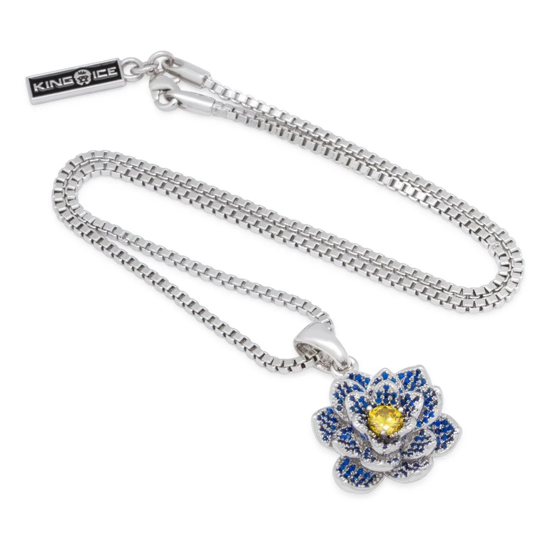 Blue Lotus of Wisdom Necklace - Image 3