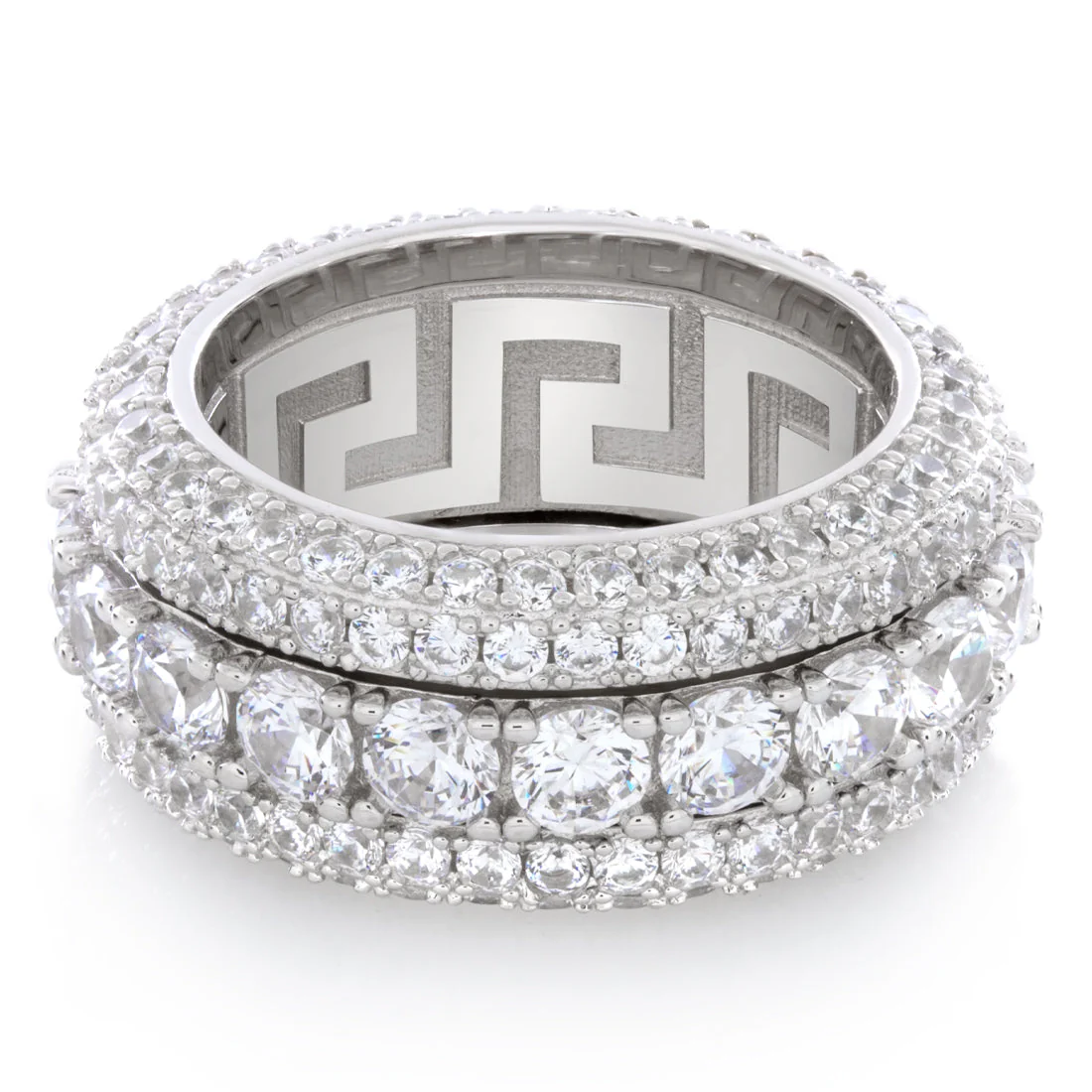 Brilliant-Cut Icy Spinner Ring - Image 4