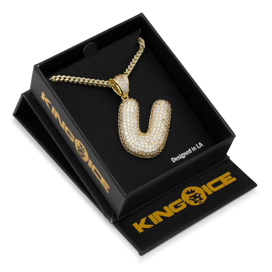 Bubble Letter U Necklace - Image 4