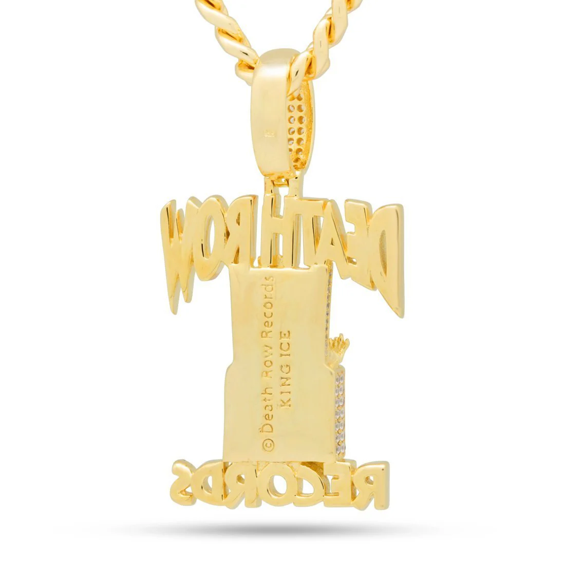 Death Row Records x King Ice - Iced Logo Necklace - Image 3