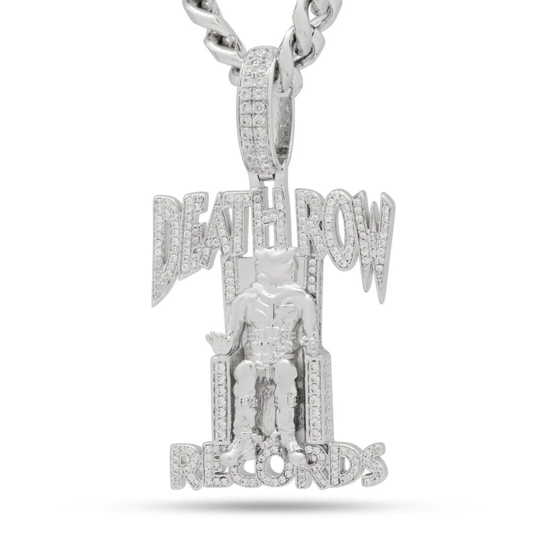 Death Row Records x King Ice - Iced Logo Necklace - Image 5