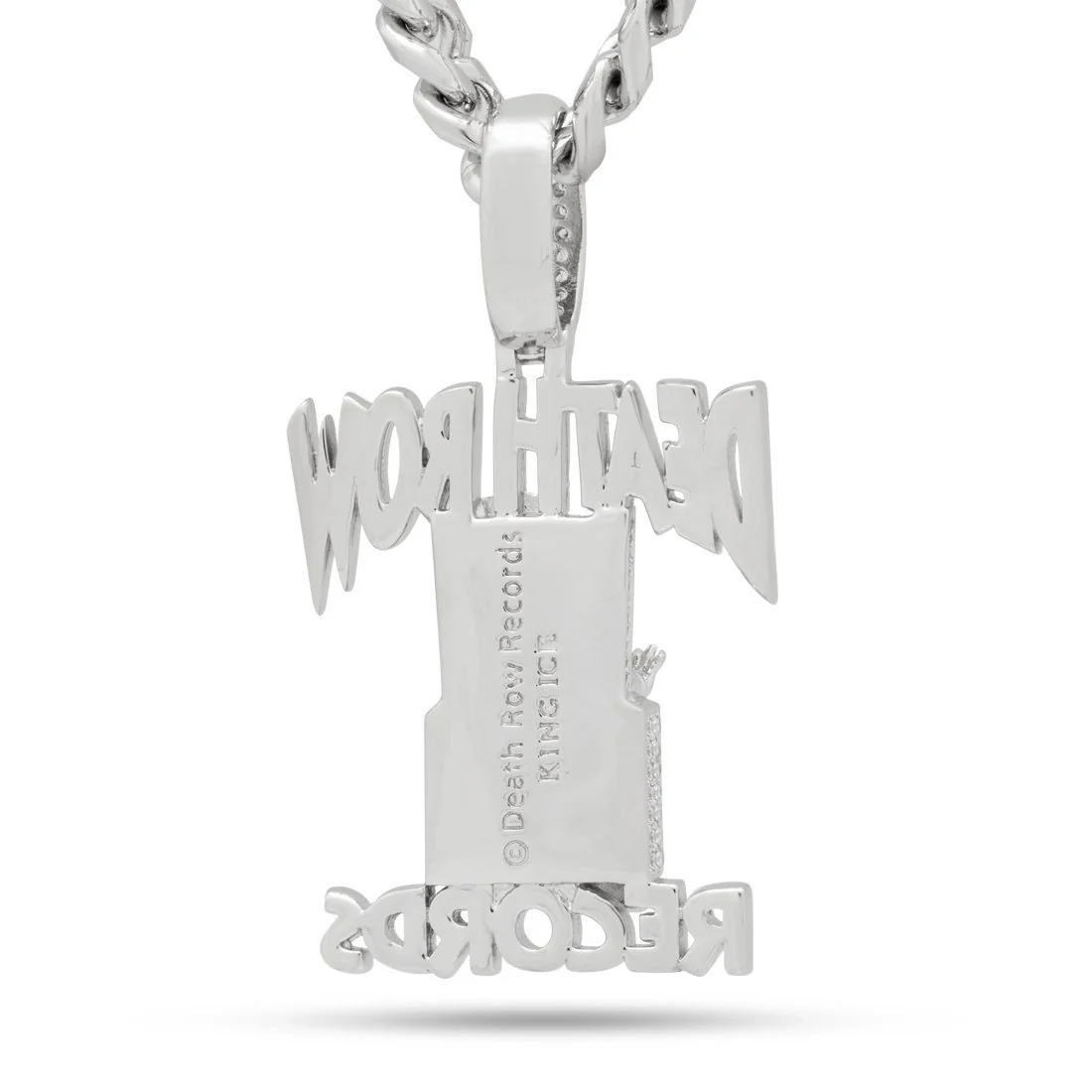 Death Row Records x King Ice - Iced Logo Necklace - Image 6
