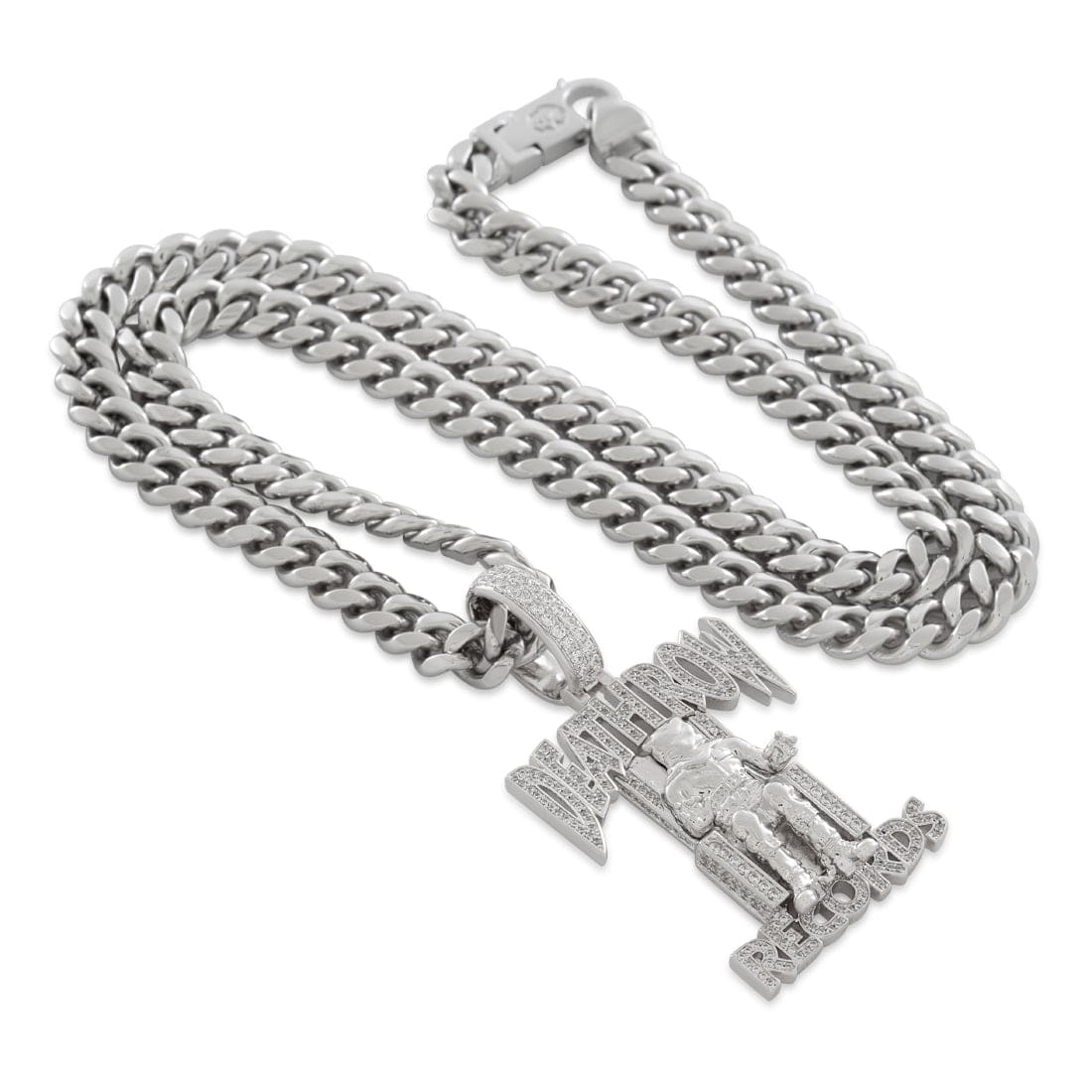 Death Row Records x King Ice - Iced Logo Necklace - Image 7
