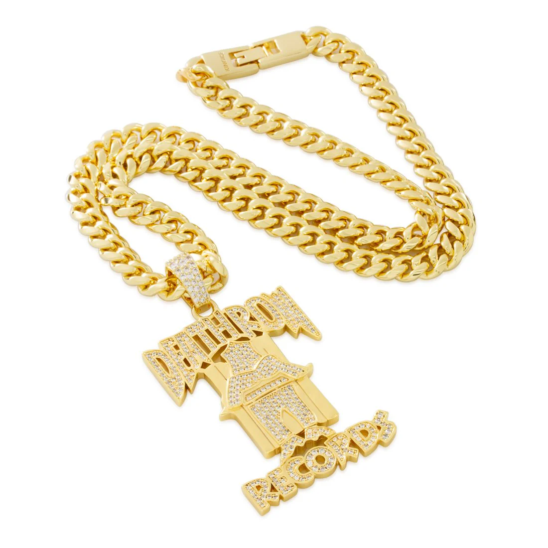 Death Row Records x King Ice - OG Death Row Logo Necklace - Image 3