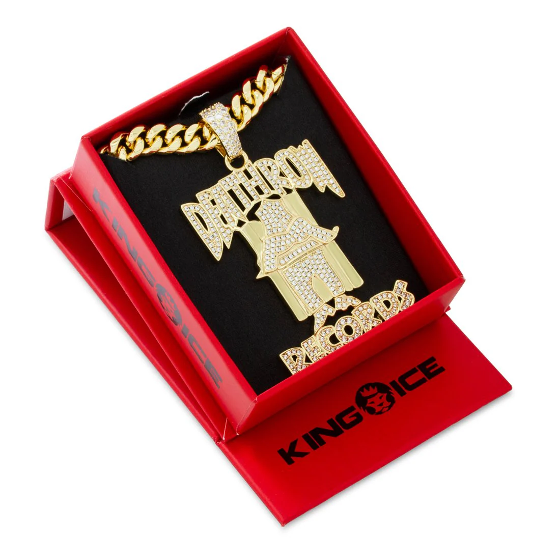 Death Row Records x King Ice - OG Death Row Logo Necklace - Image 5