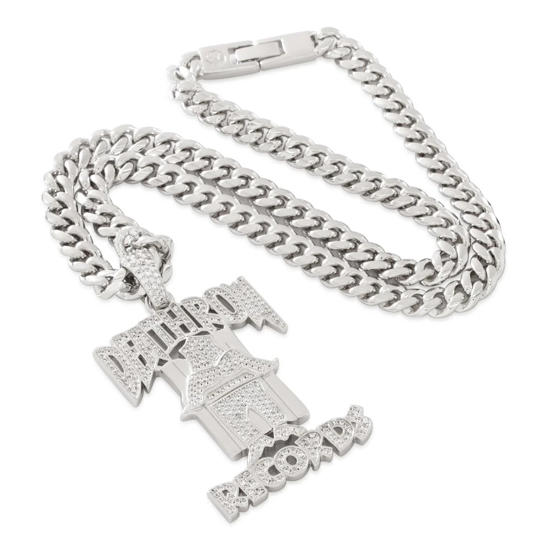 Death Row Records x King Ice - OG Death Row Logo Necklace - Image 8