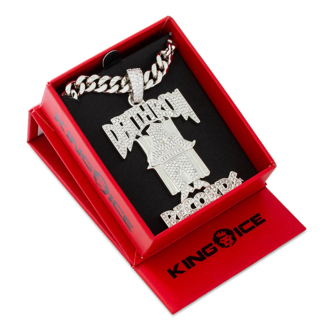 Death Row Records x King Ice - OG Death Row Logo Necklace - Image 9
