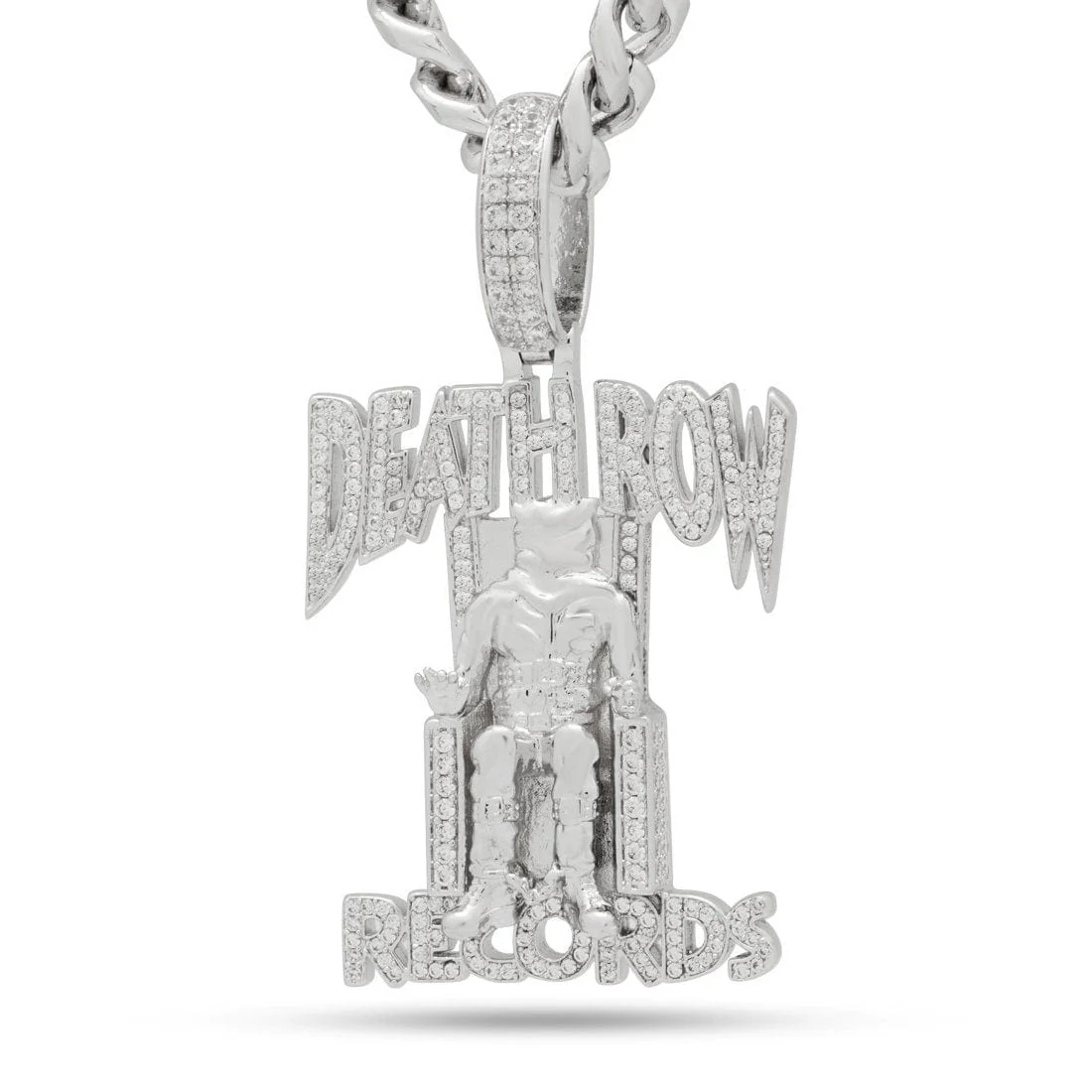 Death Row Records x King Ice - Solid Gold Iced Logo Necklace - Image 18