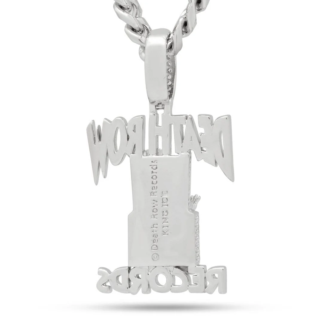 Death Row Records x King Ice - Solid Gold Iced Logo Necklace - Image 21