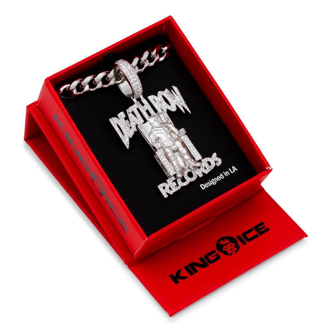 Death Row Records x King Ice - Solid Gold Iced Logo Necklace - Image 22
