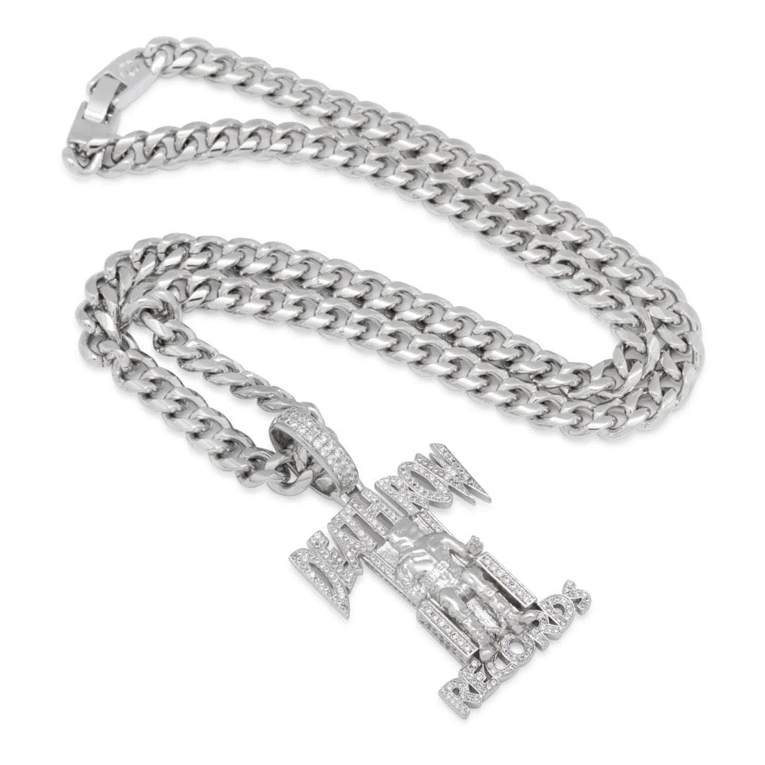 Death Row Records x King Ice - Solid Gold Iced Logo Necklace - Image 23