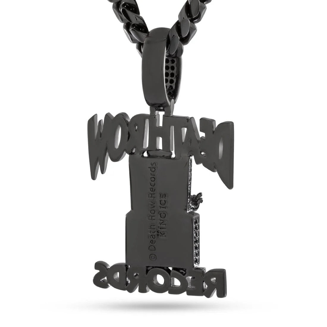 Death Row Records x King Ice - Solid Gold Iced Logo Necklace - Image 28