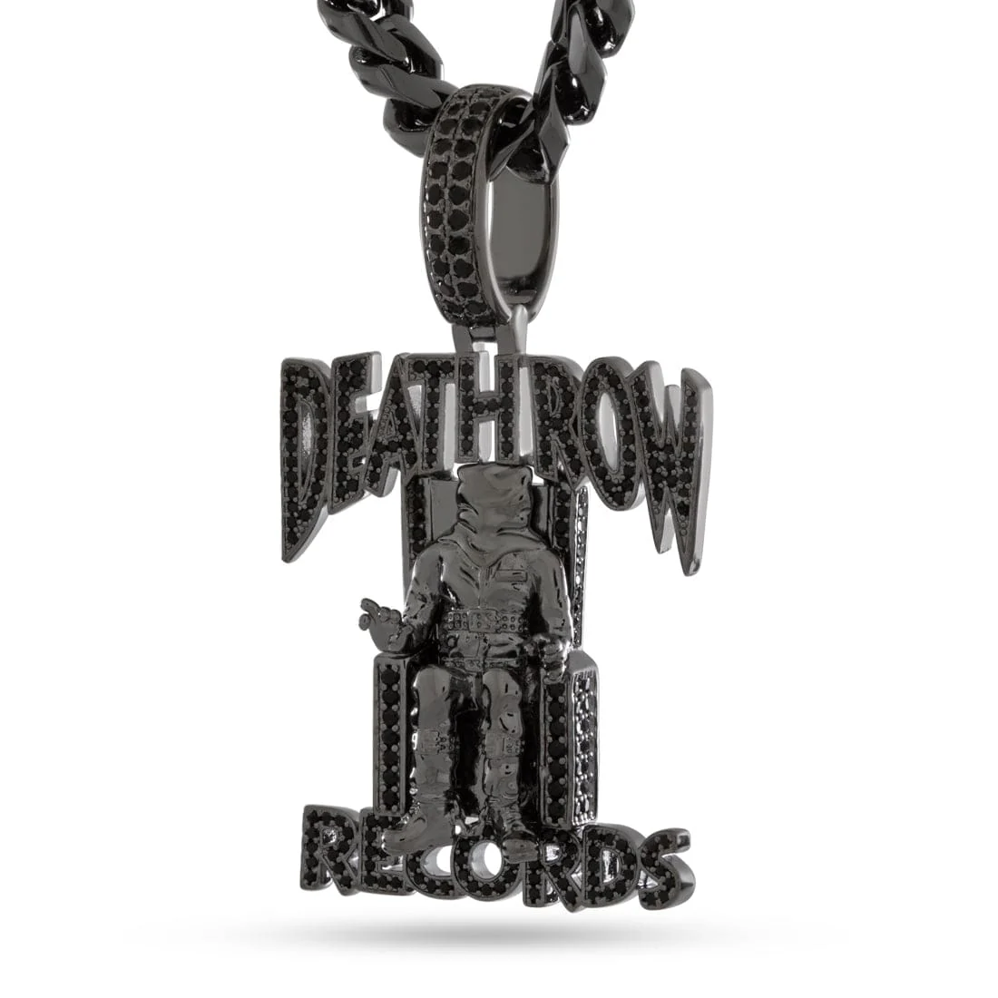 Death Row Records x King Ice - Solid Gold Iced Logo Necklace - Image 31