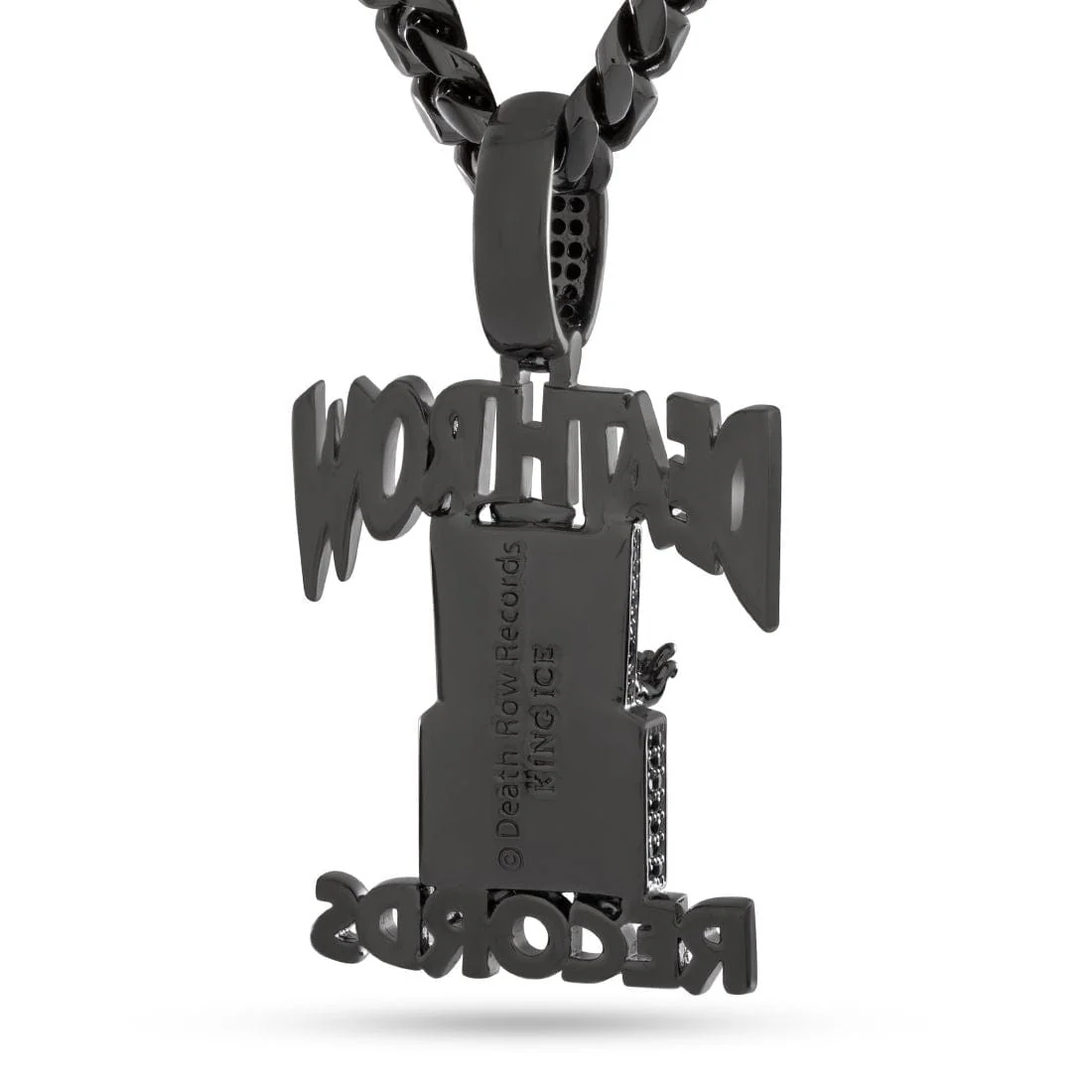 Death Row Records x King Ice - Solid Gold Iced Logo Necklace - Image 39