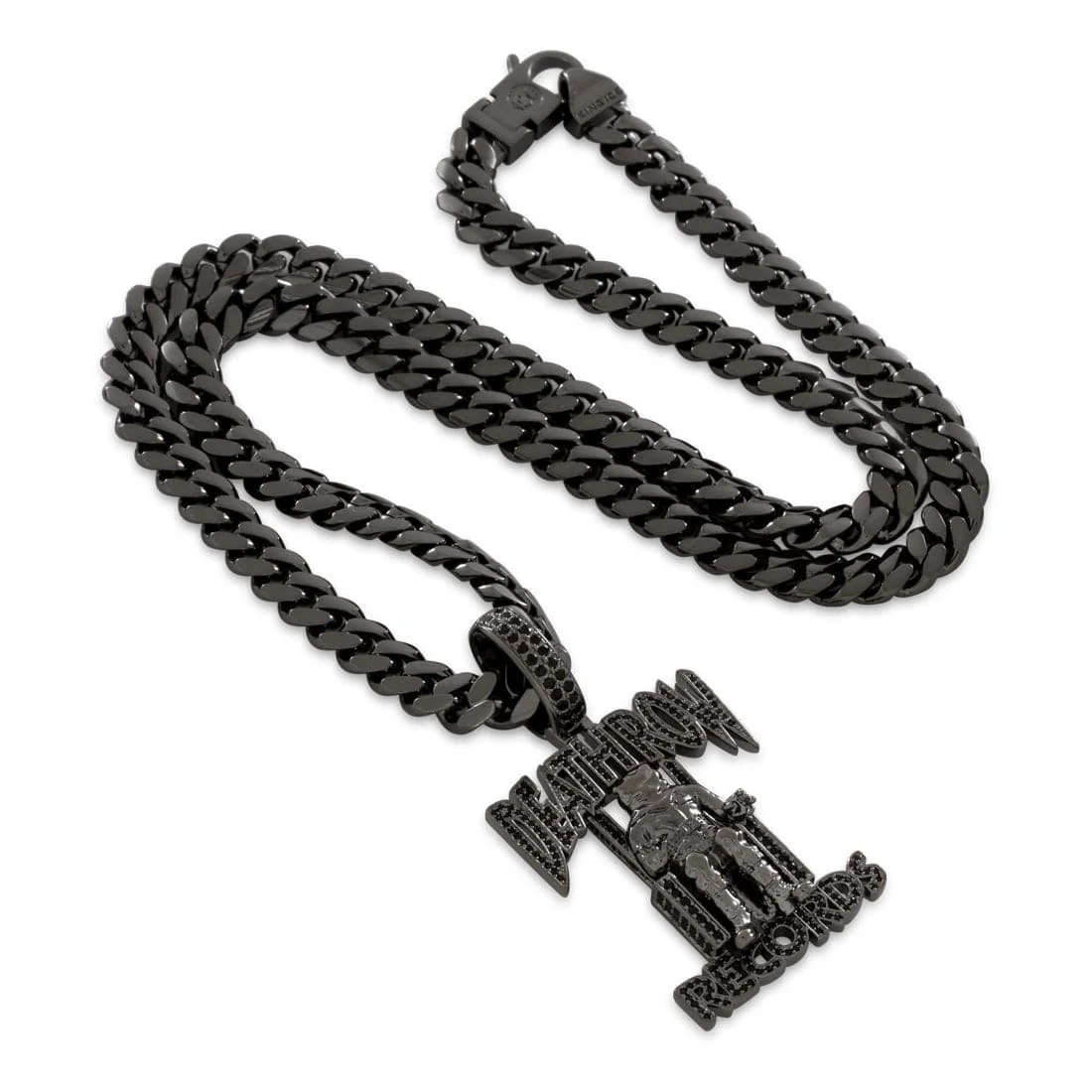 Death Row Records x King Ice - Solid Gold Iced Logo Necklace - Image 40
