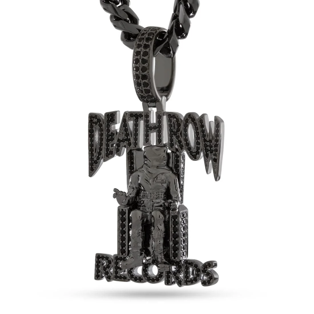 Death Row Records x King Ice - Solid Gold Iced Logo Necklace - Image 41