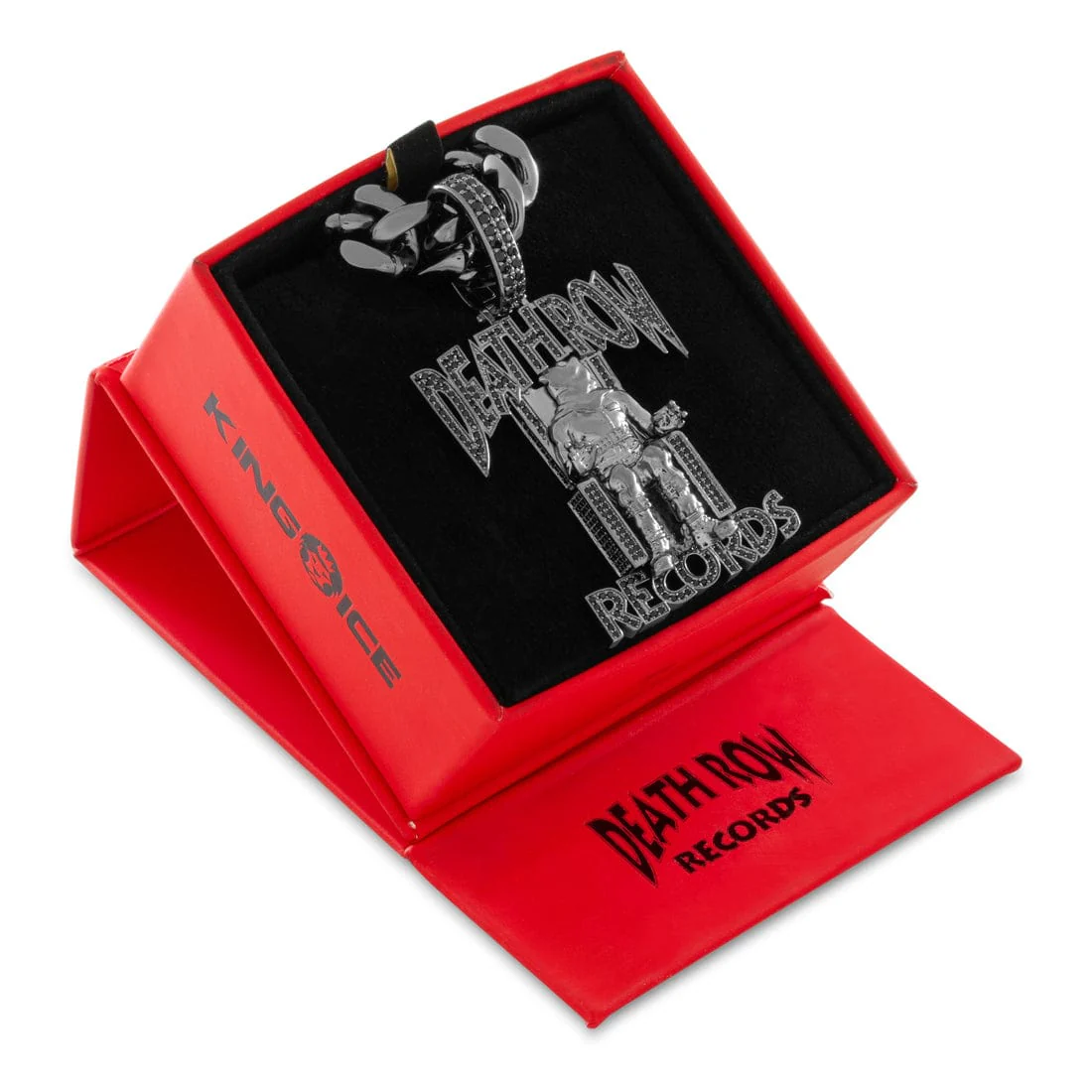 Death Row Records x King Ice - Solid Gold Iced Logo Necklace - Image 44