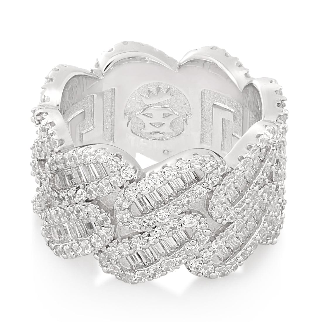 Diamond-Cut Miami Cuban Link Ring - Image 4