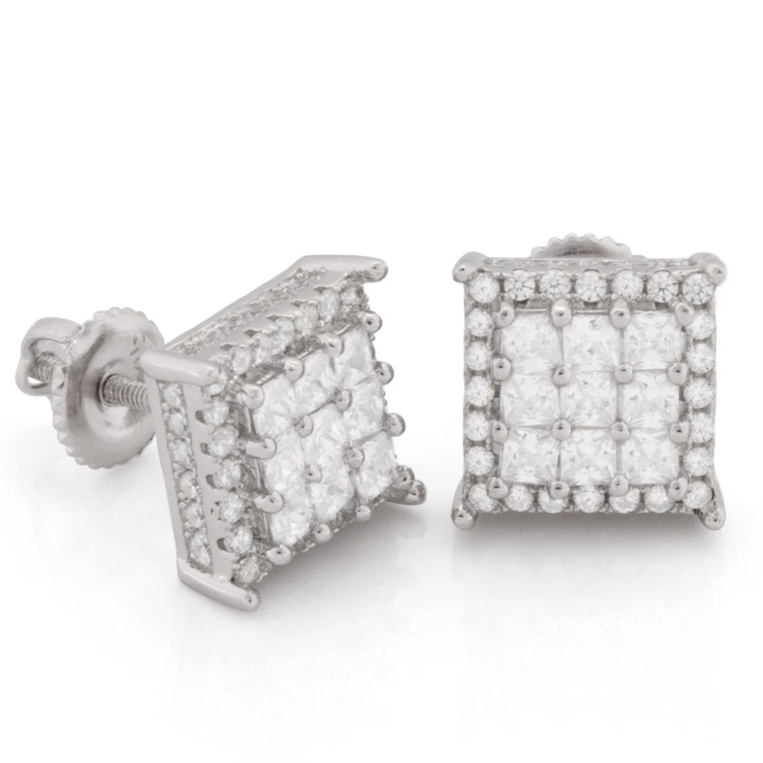 Double-Row Stud Earrings - Image 2