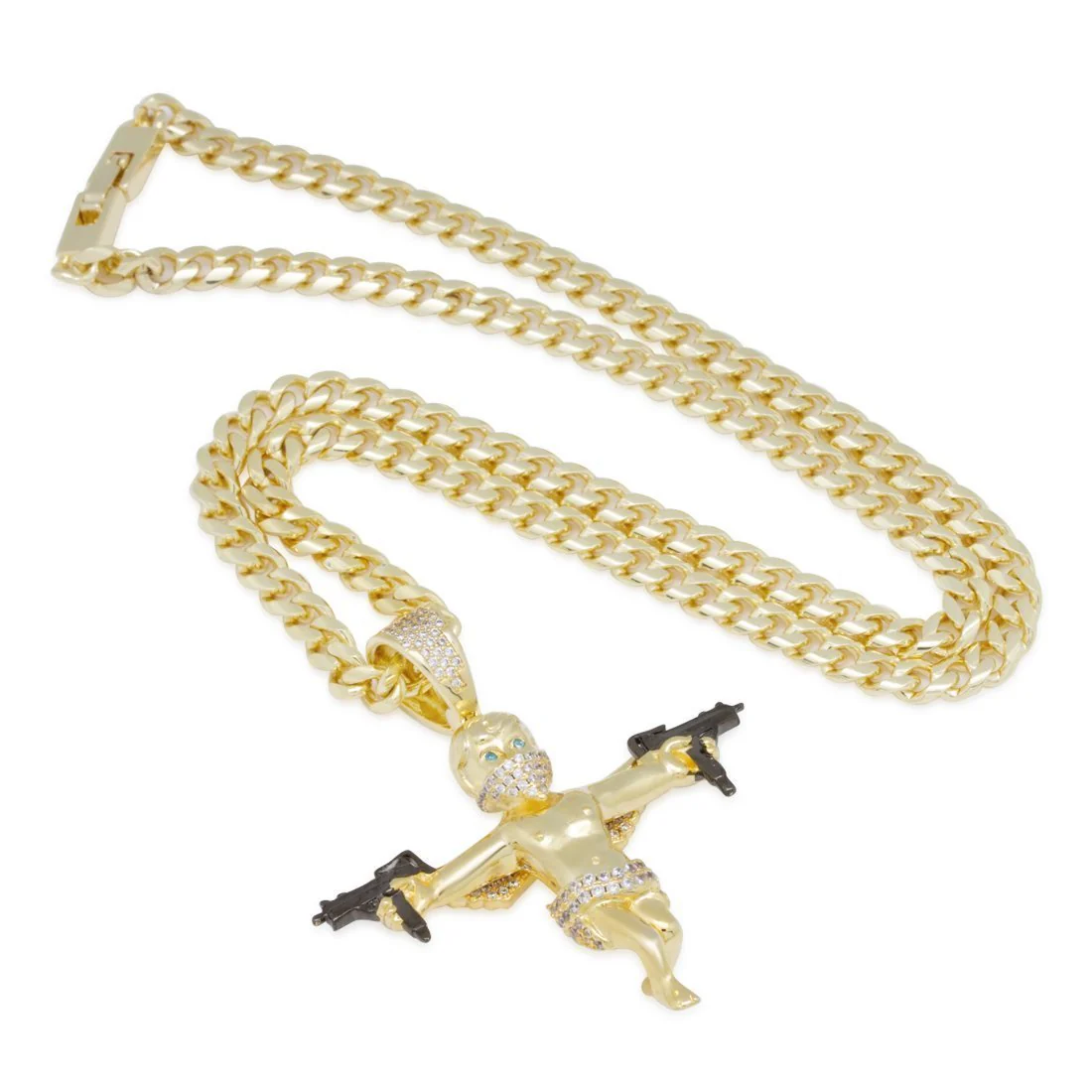 Dual Uzi Angel Necklace - Image 3