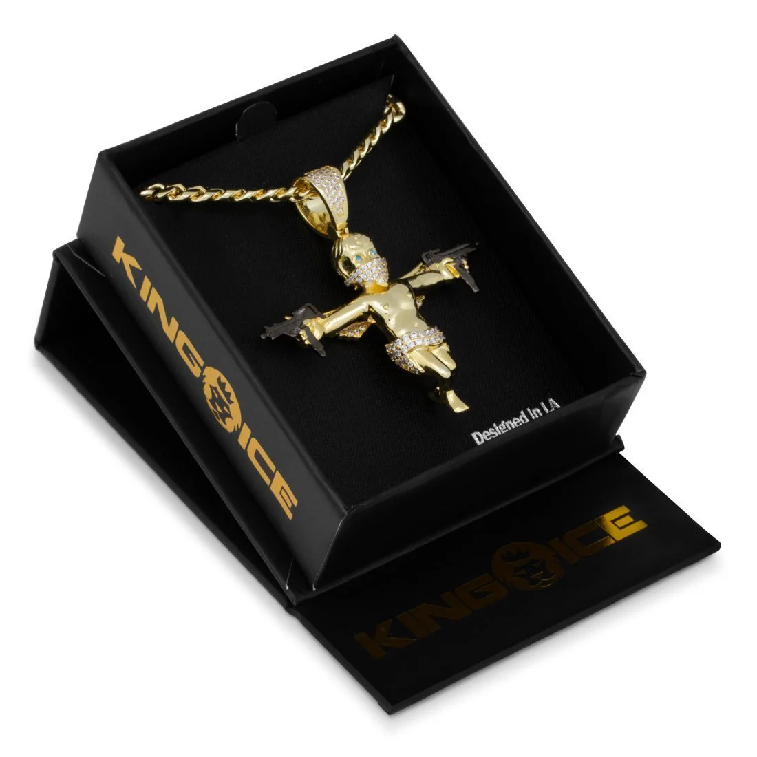 Dual Uzi Angel Necklace - Image 4