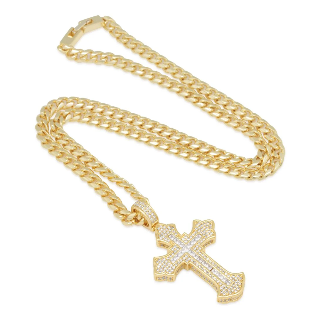 Fleur de Lis Cross Necklace - Image 2
