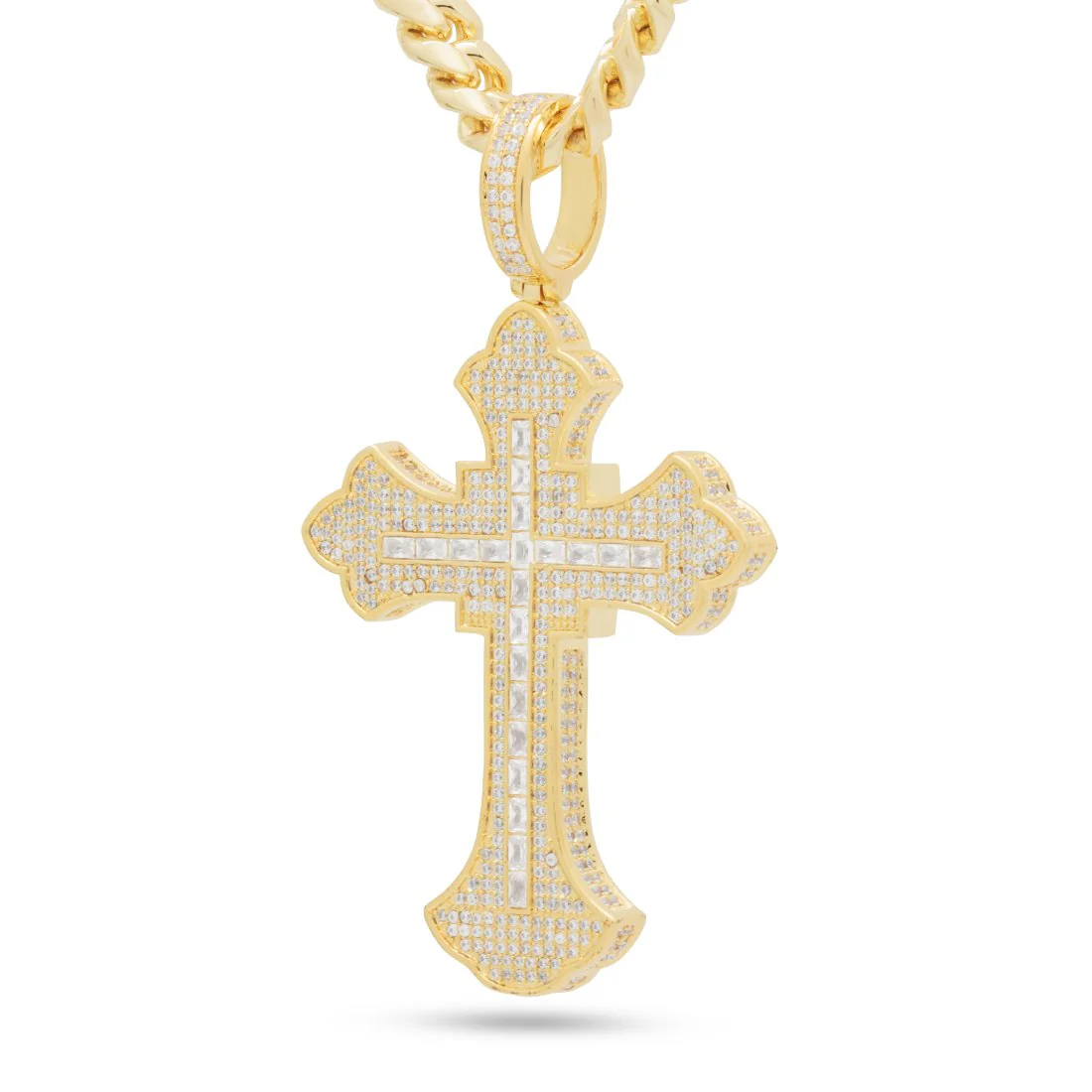 Fleur de Lis Cross Necklace - Image 4