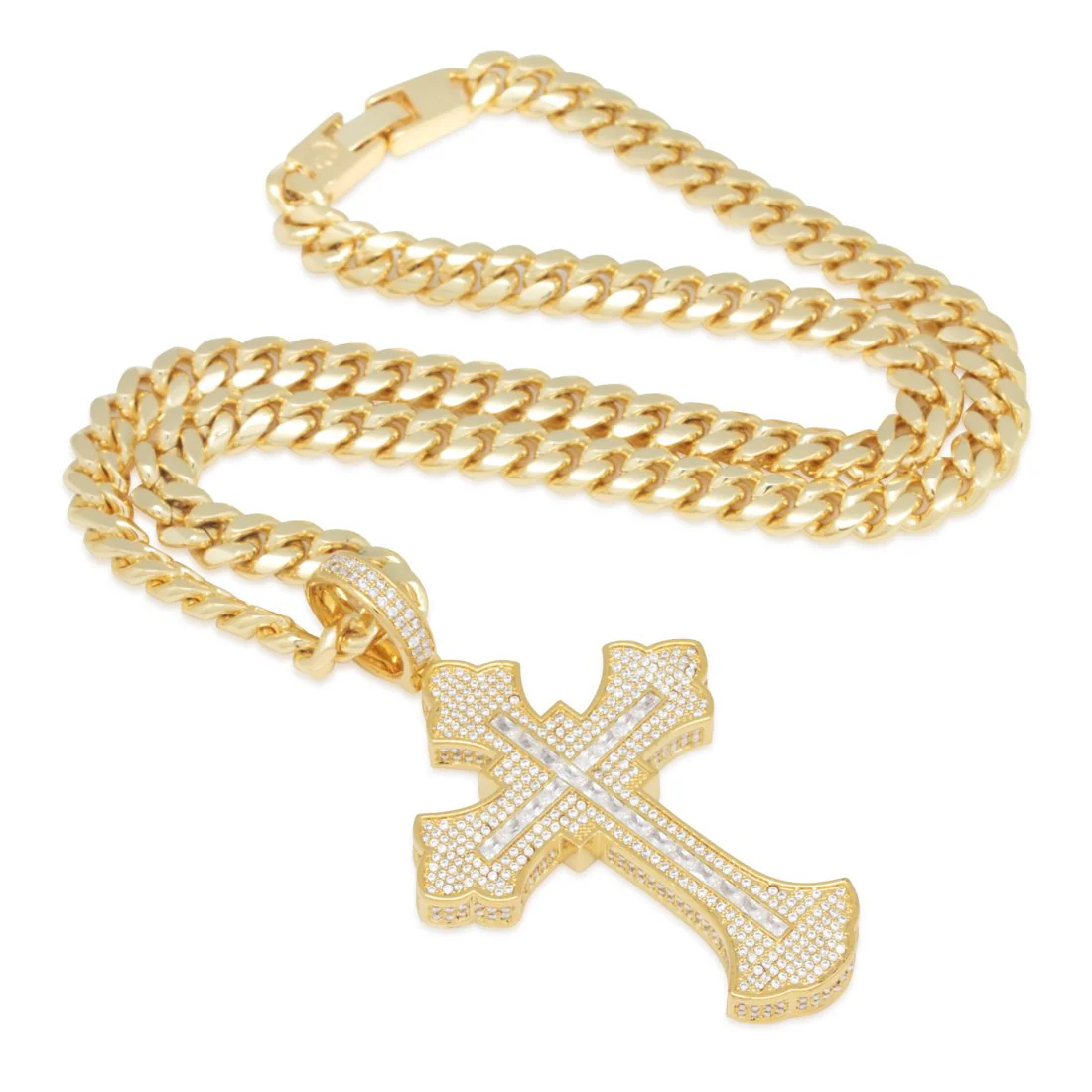 Fleur de Lis Cross Necklace - Image 5