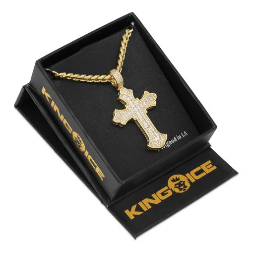 Fleur de Lis Cross Necklace - Image 7