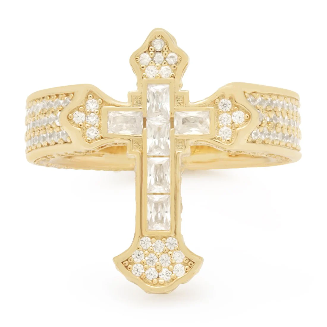 Fleur de Lis Cross Ring - Image 2
