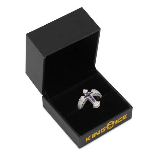 Fleur de Lis Cross Ring - Image 8