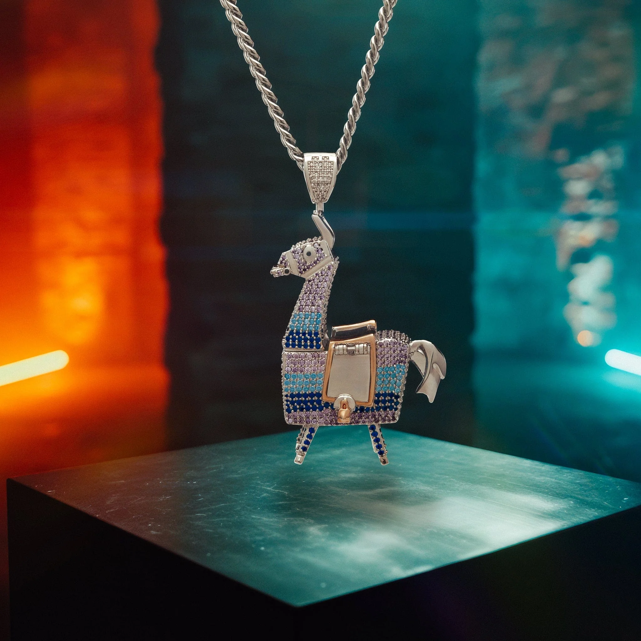 Fortnite x King ice - Supply Llama Stash Necklace