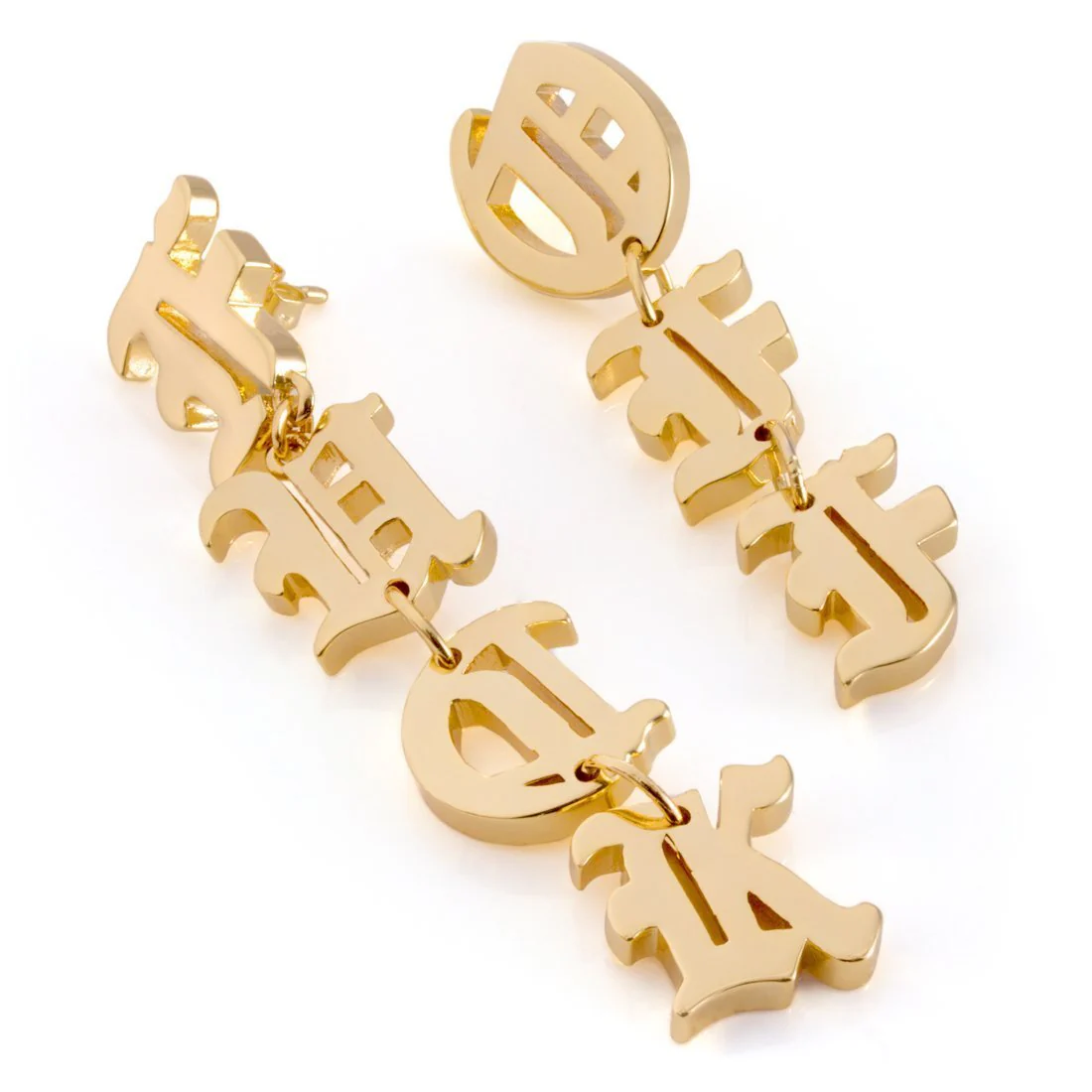 Fuck Off Hanging Earrings
