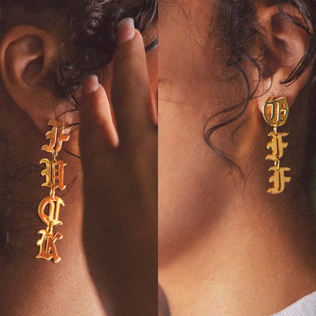 Fuck Off Hanging Earrings - Image 2