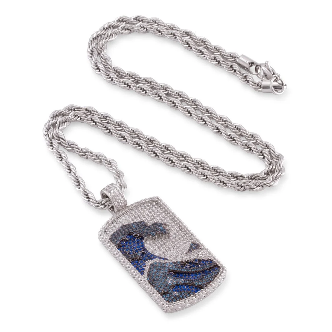 Great Wave Dog Tag Necklace - Image 3