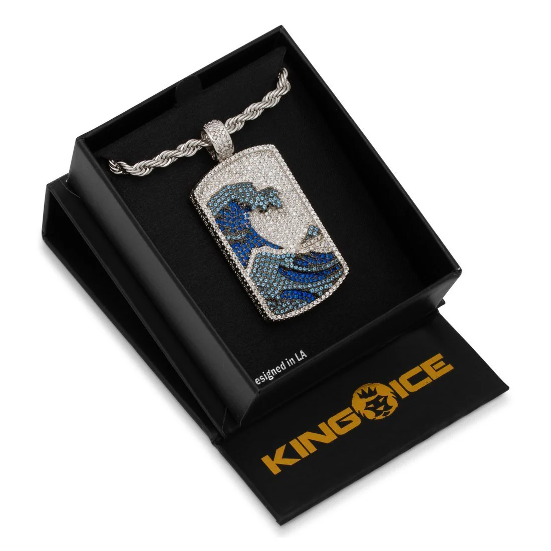 Great Wave Dog Tag Necklace - Image 4