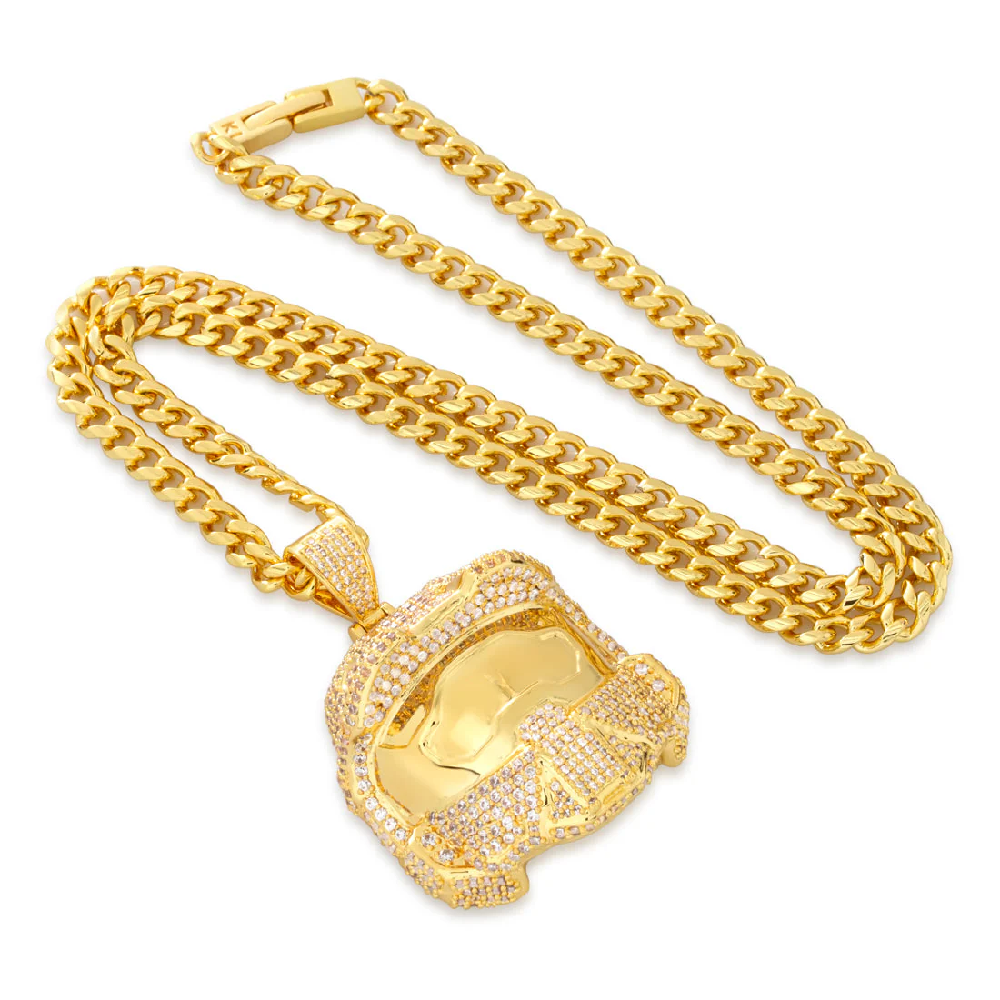 Halo x King Ice - Master Chief Helmet II Necklace - Image 3