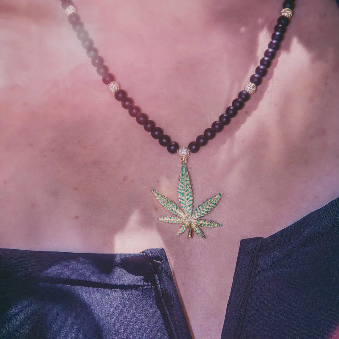 High Rise Cannabis Leaf Necklace - Image 12