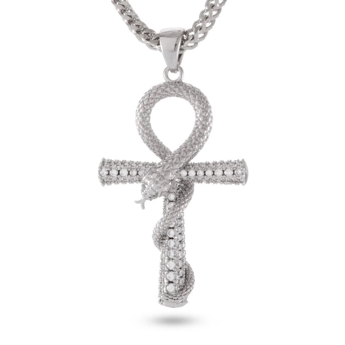 Iced-Out Apep and Ankh Key Necklace - Image 5