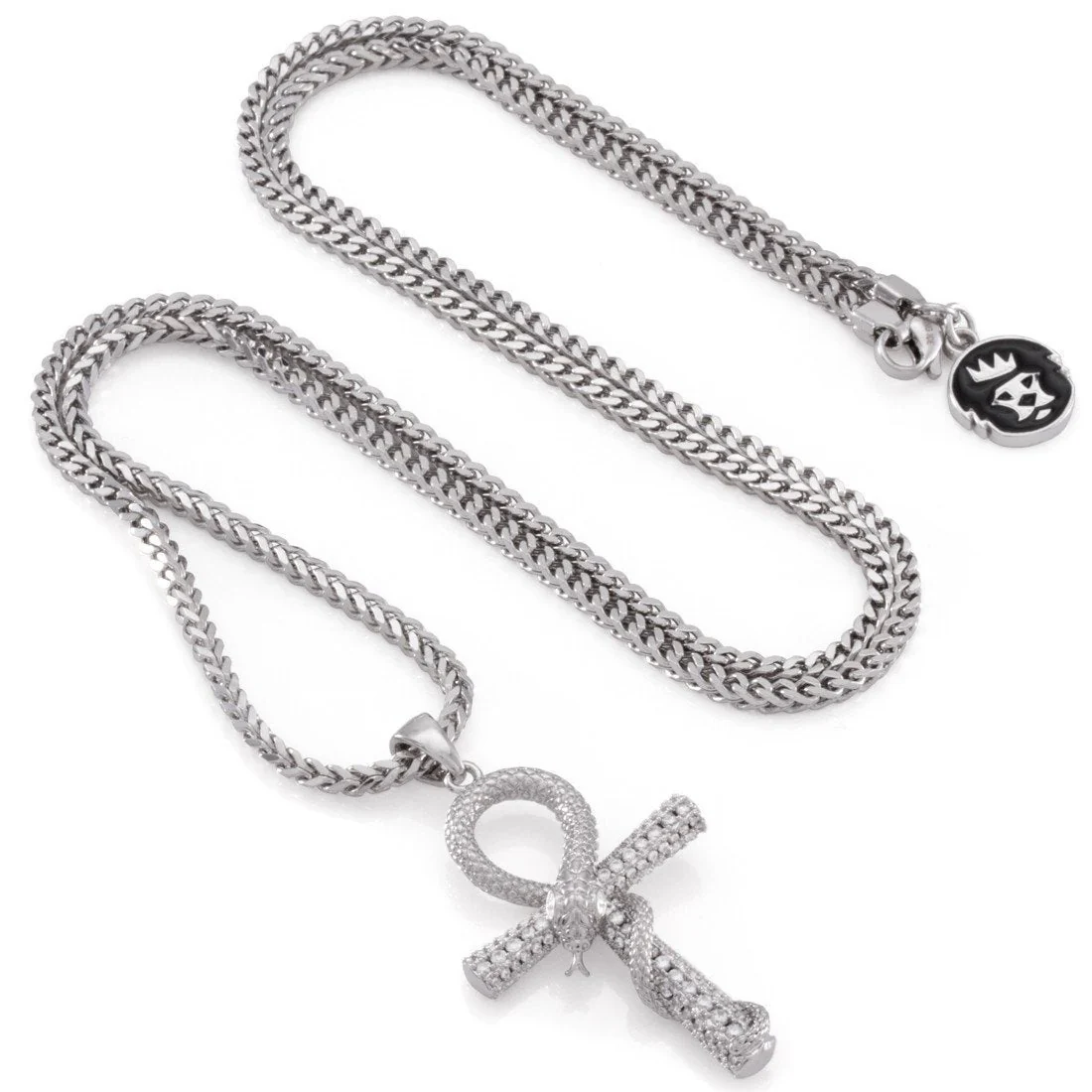 Iced-Out Apep and Ankh Key Necklace - Image 7