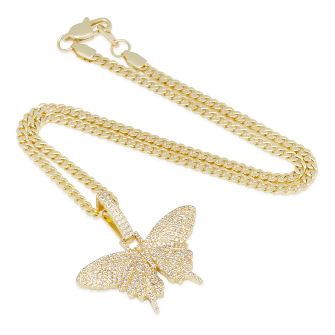Iced Butterfly Necklace - Image 3