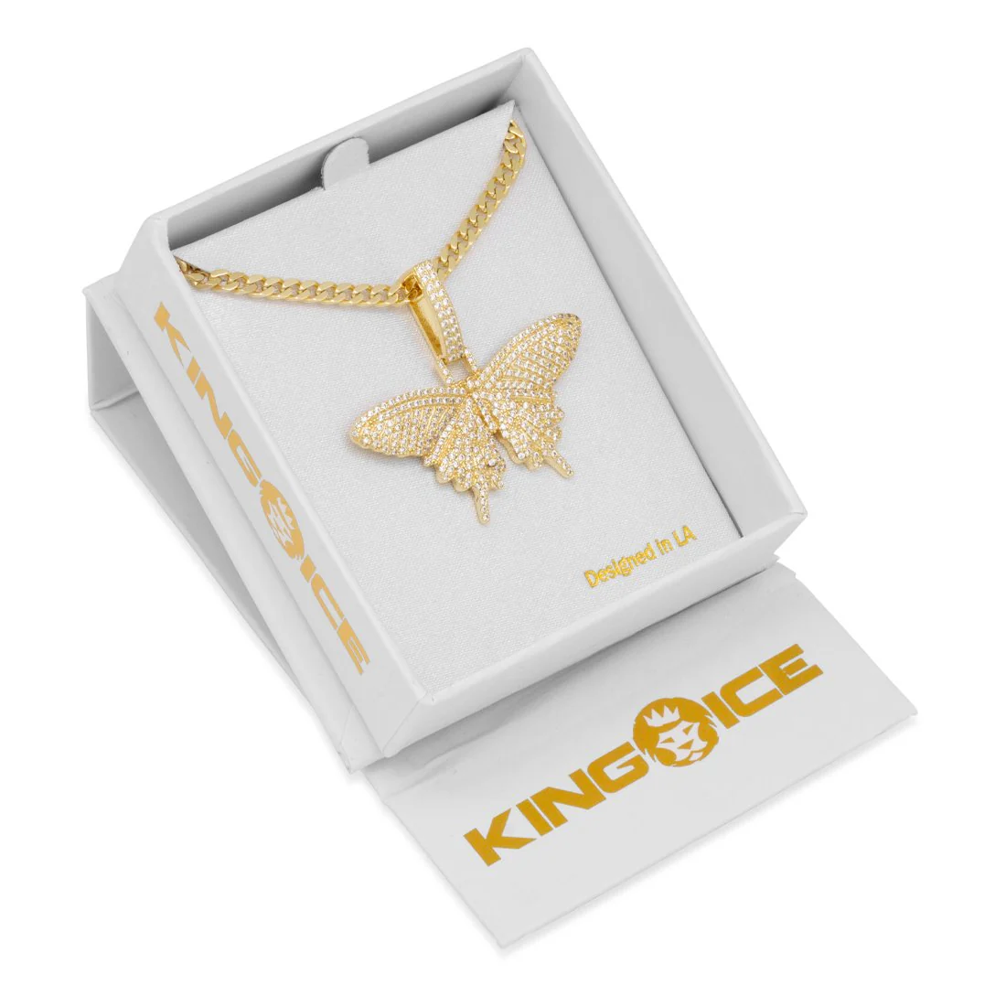 Iced Butterfly Necklace - Image 4