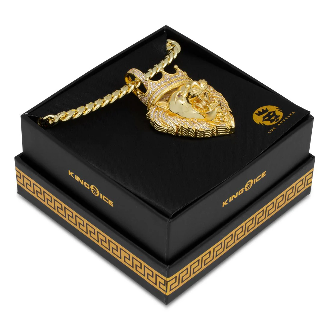 Iced Classic Roaring Lion Necklace - Image 9