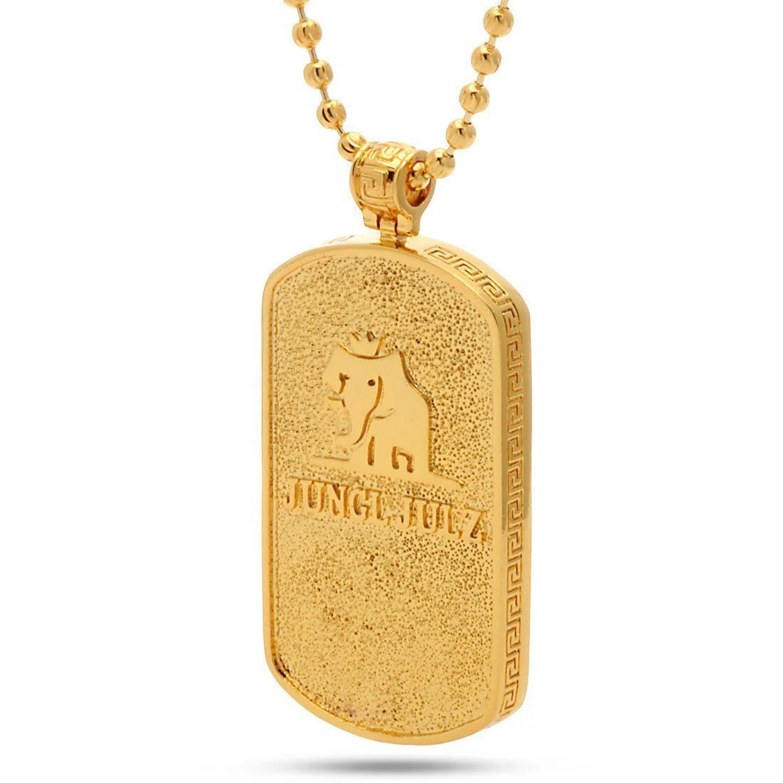 Iced Dog Tag Necklace - Image 2