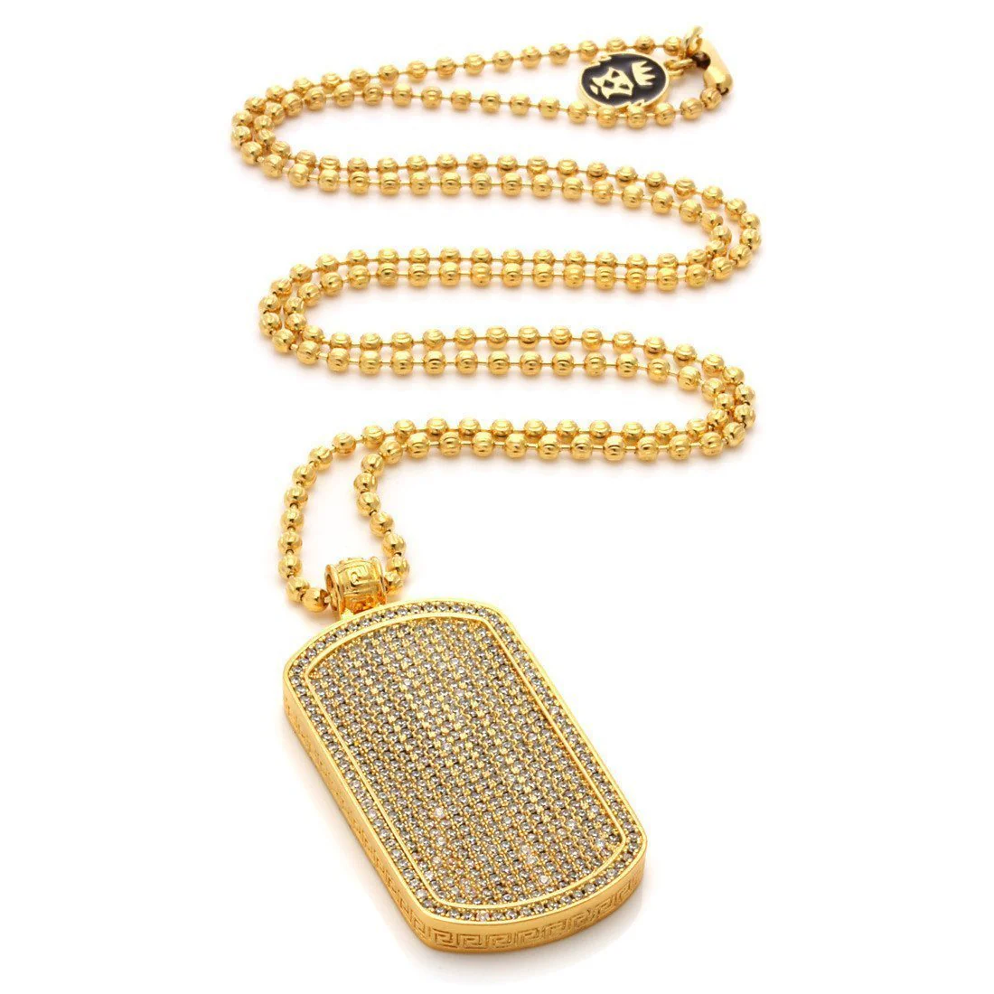 Iced Dog Tag Necklace - Image 3