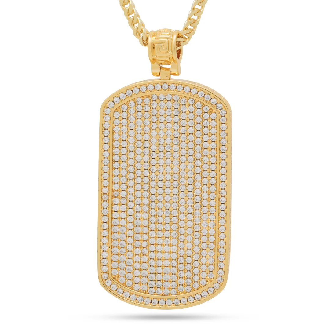 Iced Dog Tag Necklace - Image 4