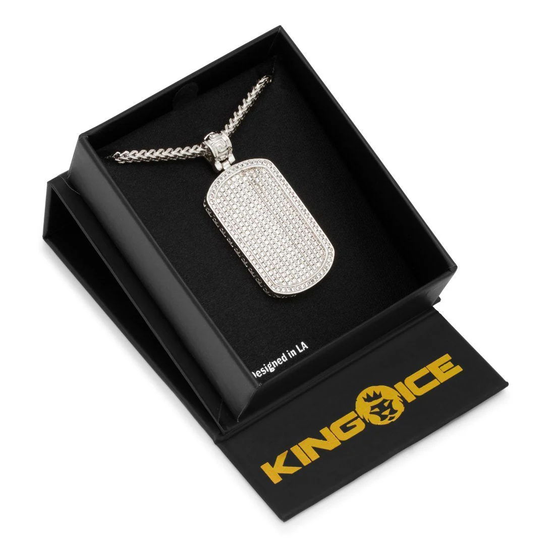 Iced Dog Tag Necklace - Image 9