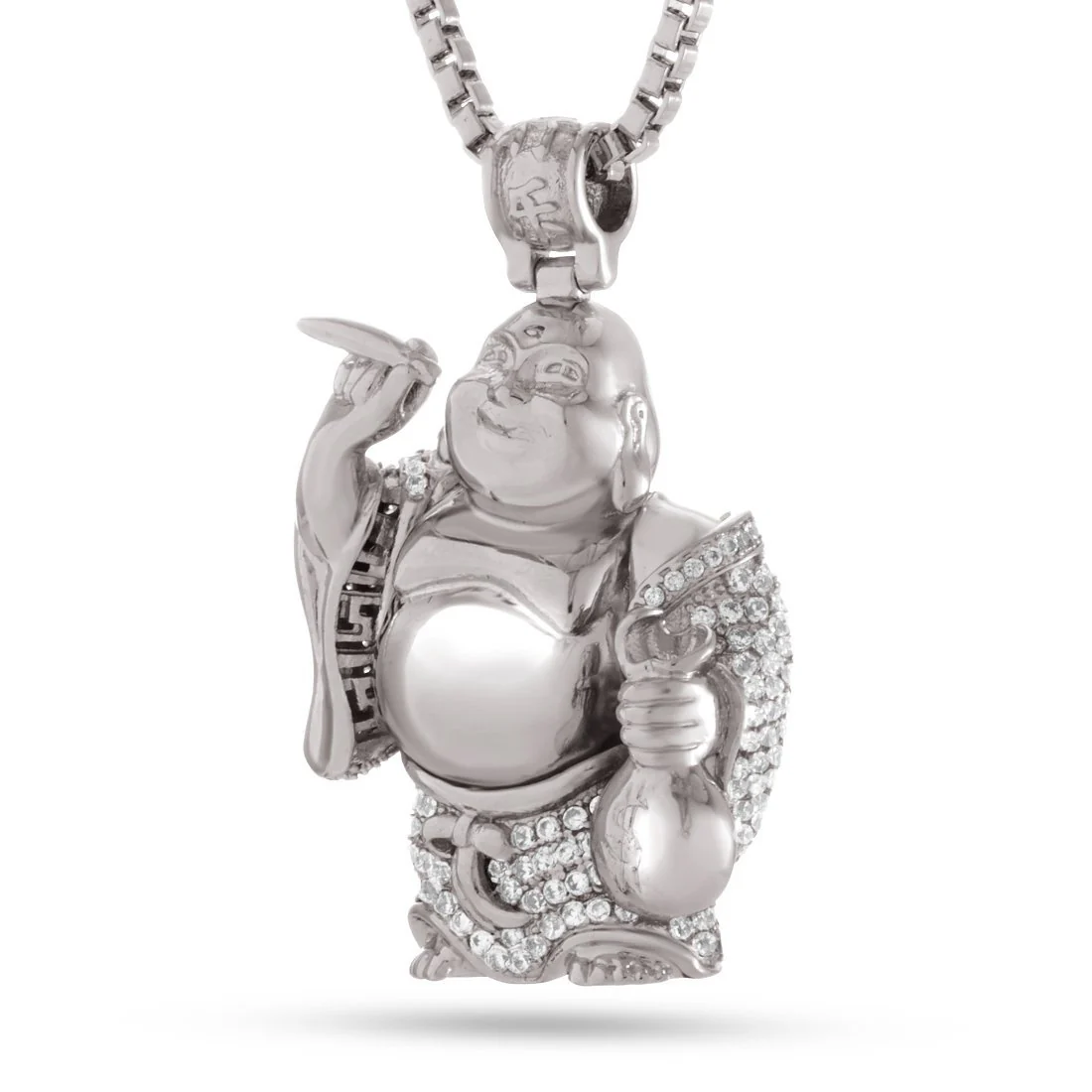 Iced Laughing Buddha Necklace - Image 6